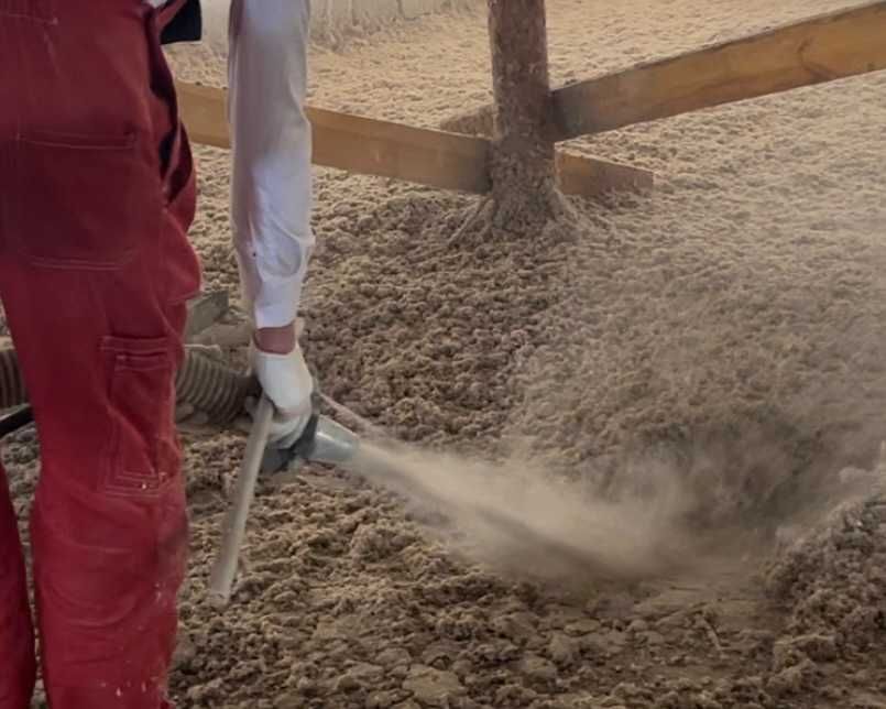 Эковата, утепление крыши, зимой холодно