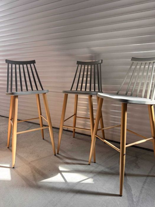 Бар столове Vanessa / Lavida, Сив цвят, Налични 18бр. с намалена цена !