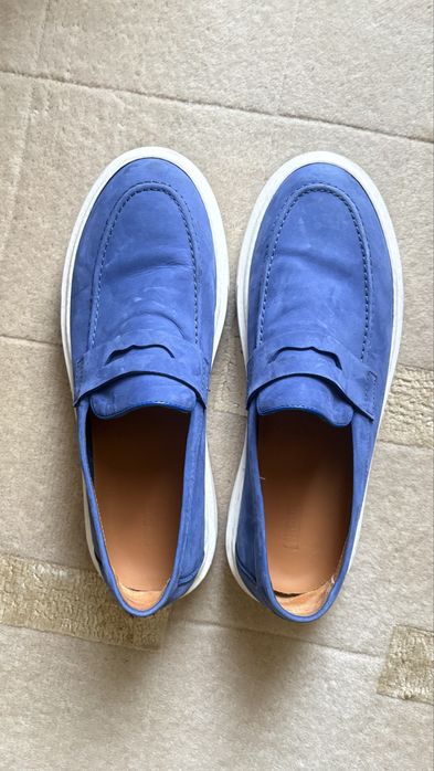 Мъжки мокасини велур