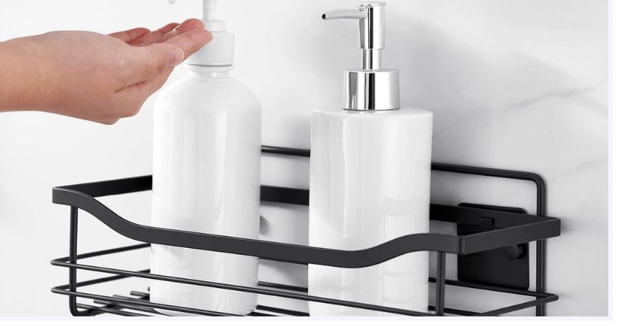 Raft pentru dus 2 bucati negru