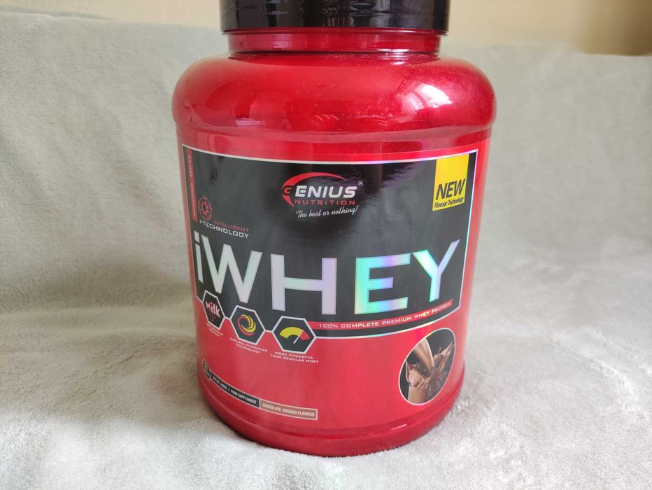 Proteine Genius Nutrition iWhey 2000g / 2kg – Ciocolată (Nou, Sigilat)