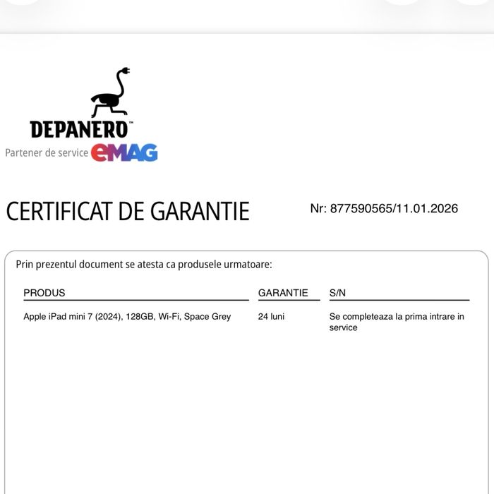 iPad Mini 7 + Apple Pencil + Husă Originală, garanție până in 01.2028