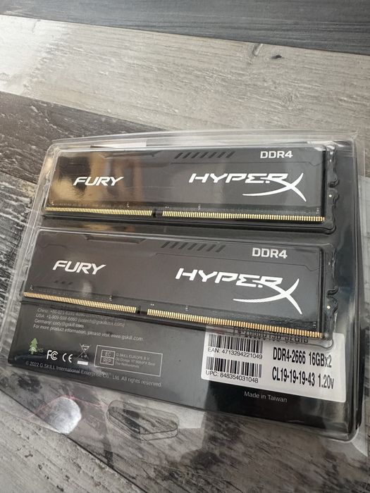 2 x Memorie HyperX Fury Black 8GB