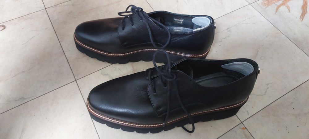 Pantofi noi nr.40 dama-Stockholm Design Group, negri,made in Portugal