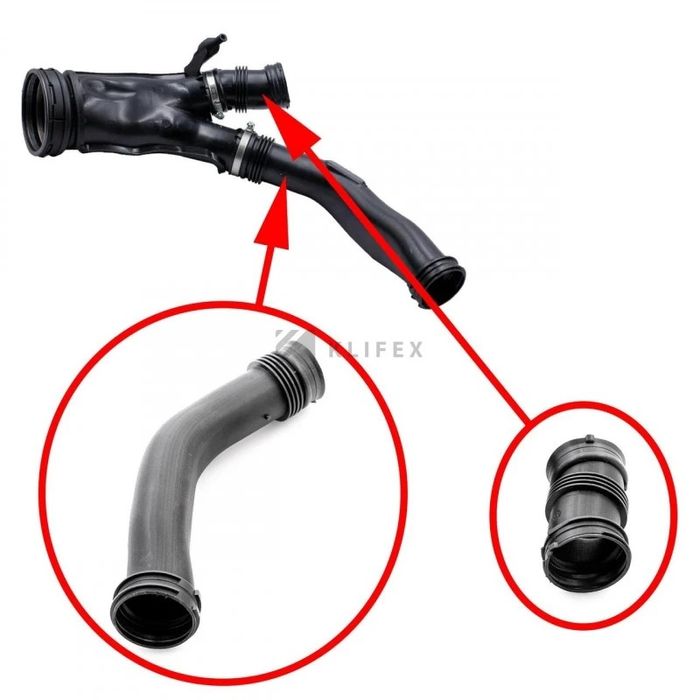 Гофра воздухана BMW X6 N54