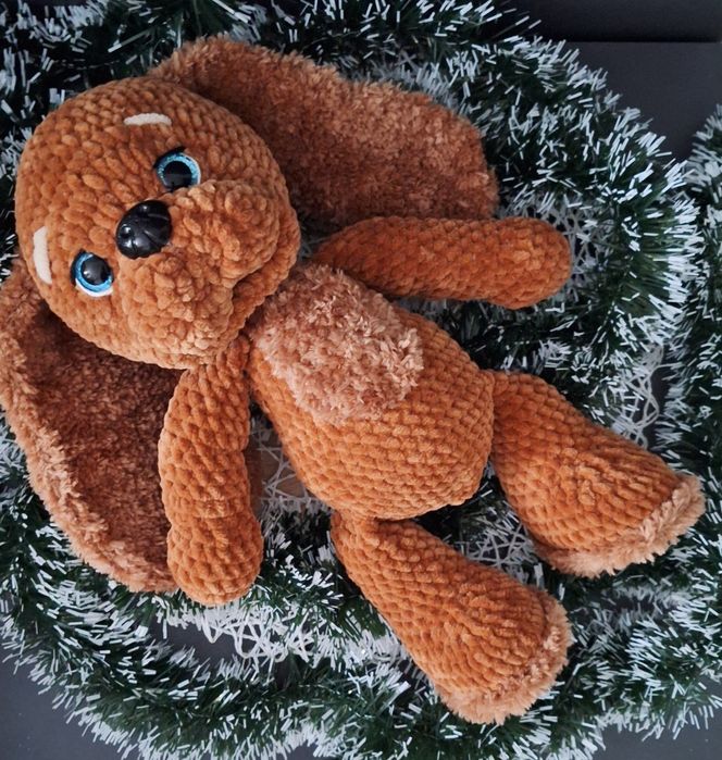 Плюшено плетено куче