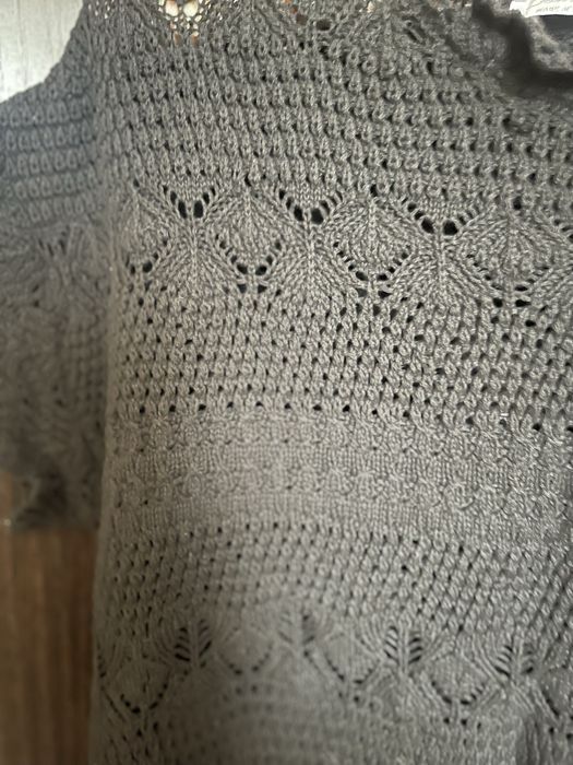 Вязаная кофта на лето