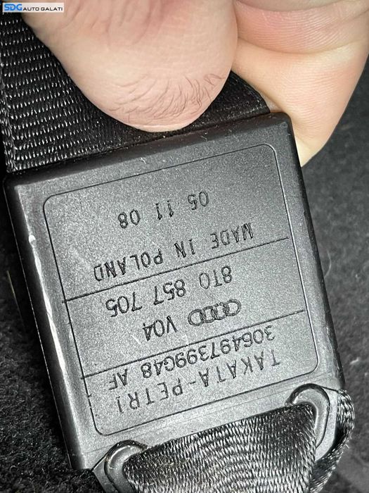 Centura Siguranta Dreapta Fata Pasager cu Capsa Audi A5 Coupe 2 Usi 2008 - 2016 Cod 8T0857705 [C3084]