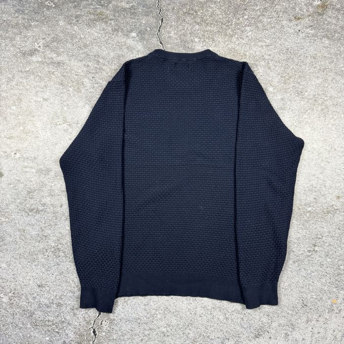 Мъжки пуловер GANT – Тъмносин – Размер L – Вафлена Плетка