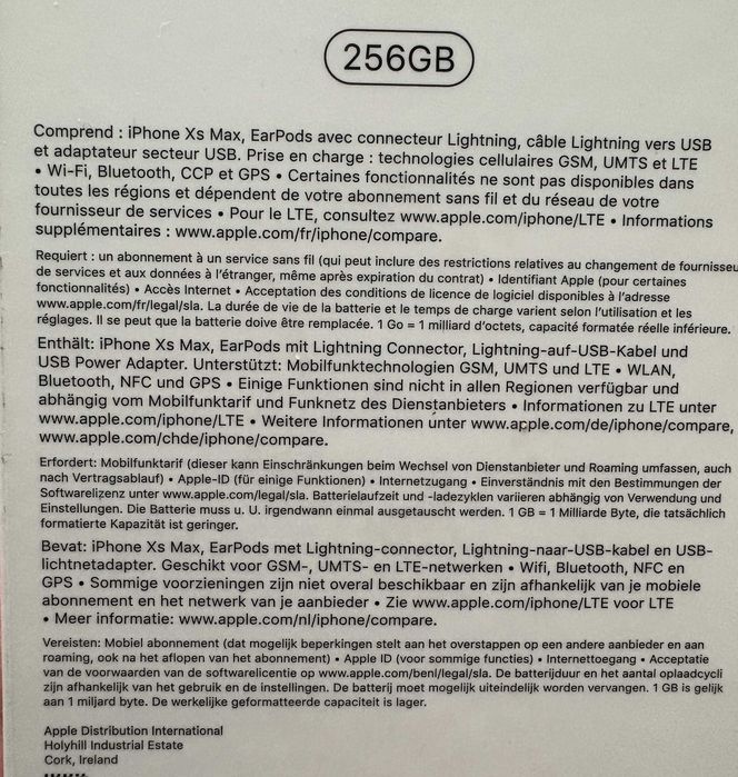 iPhone Xs Max 256 GB