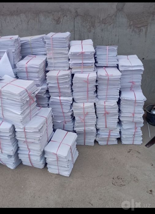 Oq qogʻoz Переработка.