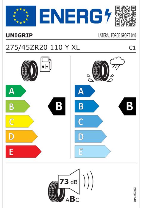 275/45 R20 110Y XL UNIGRIP (Gripmax) Anvelope noi vara protectie janta