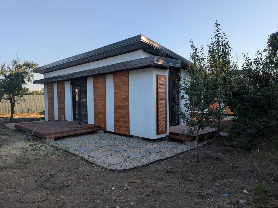 Casa de vacanta la cheie + teren la 20 de minute de Bucuresti (finalizata 2026)