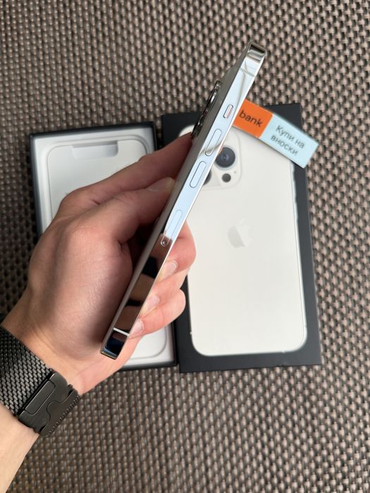 100% iPhone pro 128 silver*ЛИЗИНГ 15€/м айфон 13 про 128