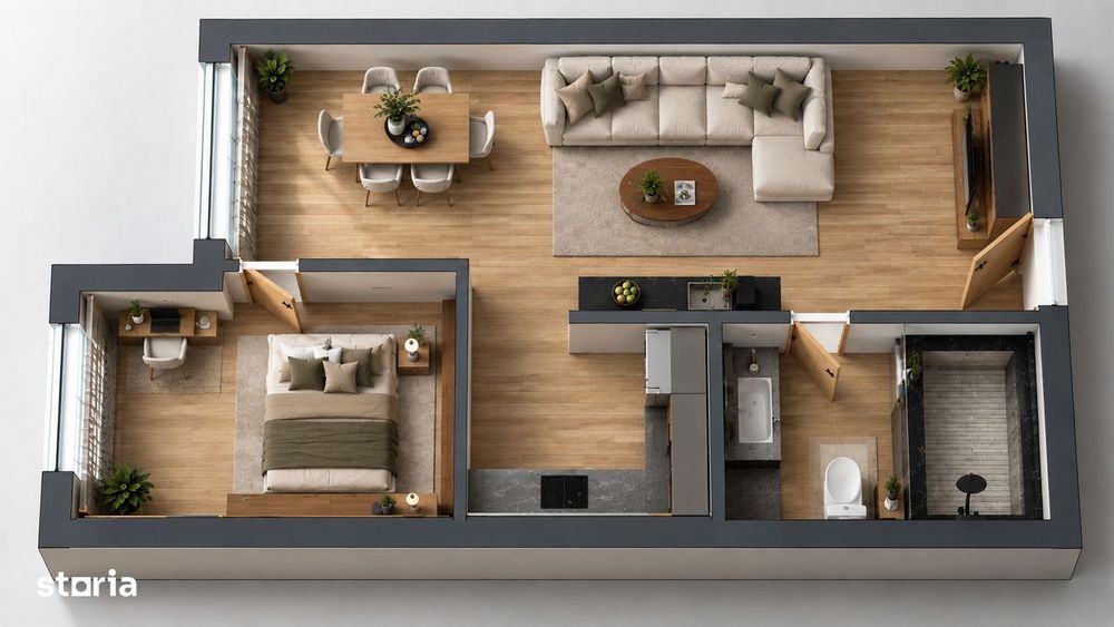 Apartament cu 2 camere de vanzare zona Calea Surii Mici