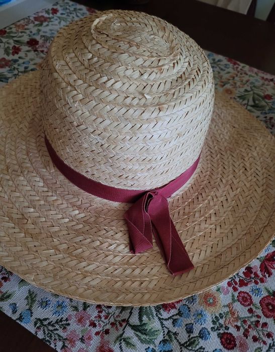 Palarie din paie , cu boruri largi
