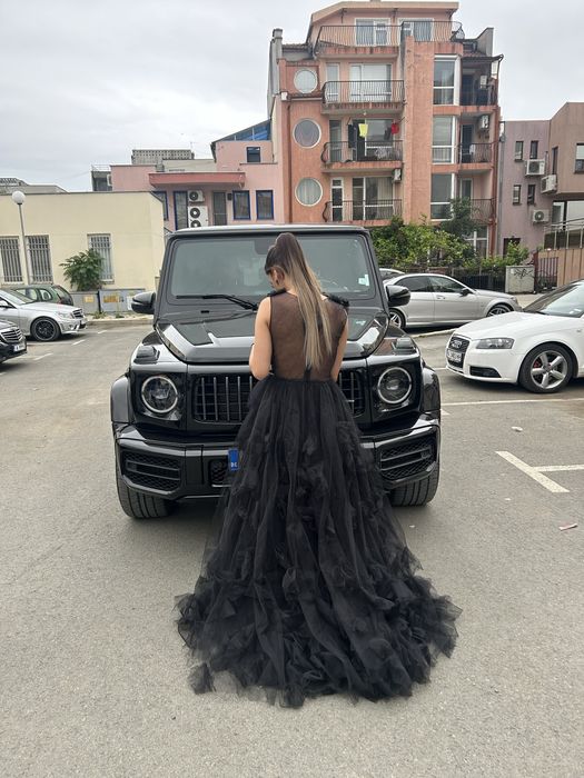 Черна бална рокля AVIN