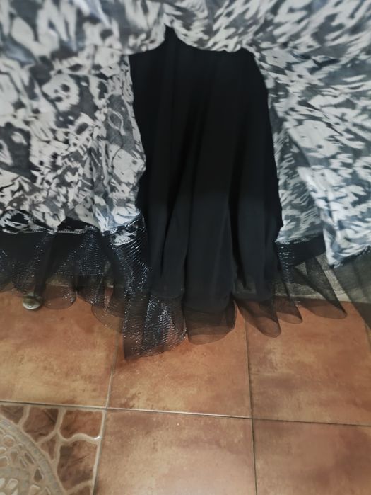 Эффектная юбка двойная