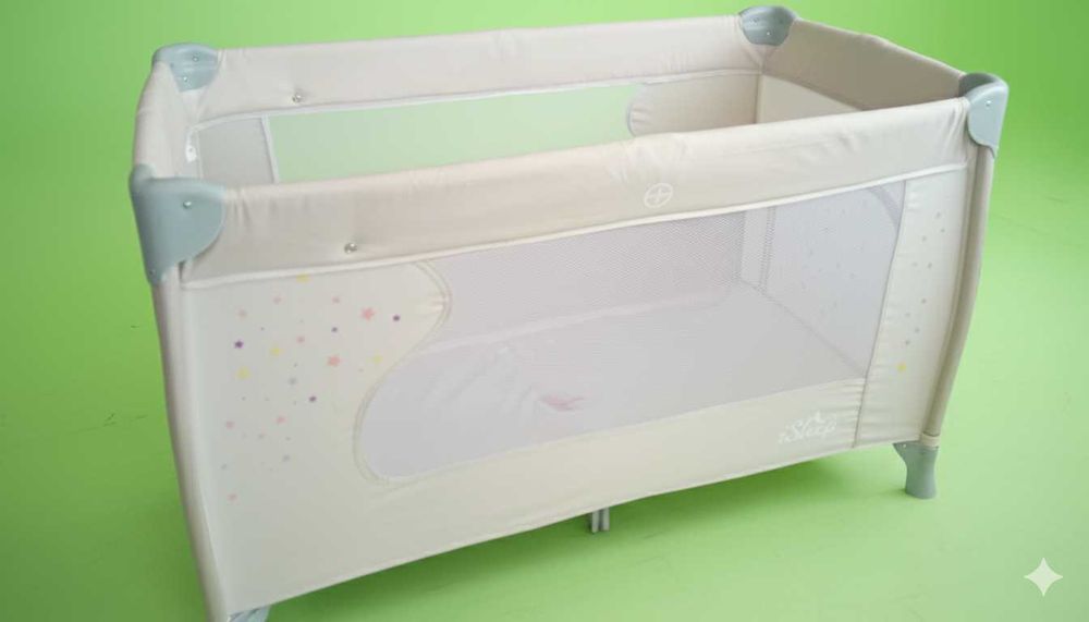 Детска кошара Cangaroo iSleep (бебешка кошара на 2 нива, с повивалник)