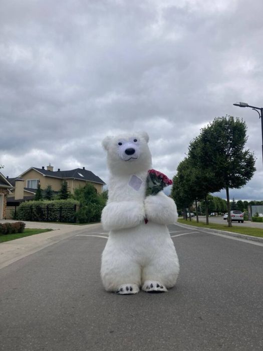 Белая медведь 2 метра