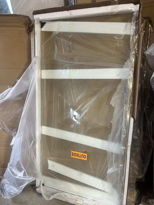 Paravan de cada Fix / Profil Auriu Mat / Sticla 8mm