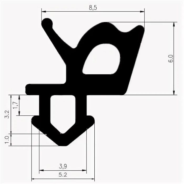 Уплотнитель для окон и дверей пластиковых