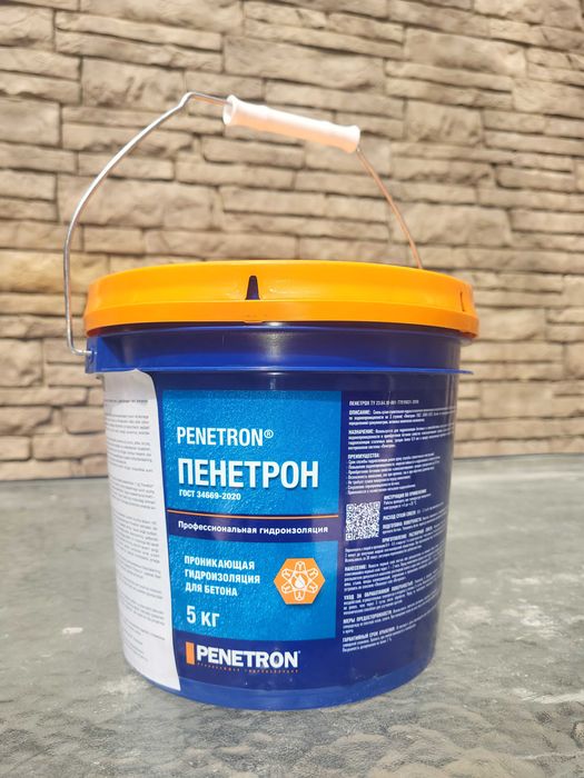 ПЕНЕТРОН — Обмазочная проникающая гидроизоляция (ведро 5 кг)