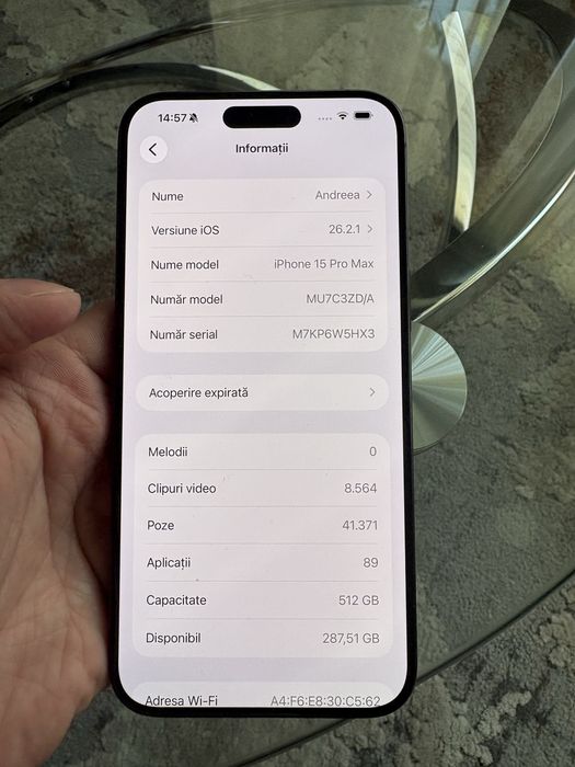 Iphone 15 pro max 512gb  impecabil