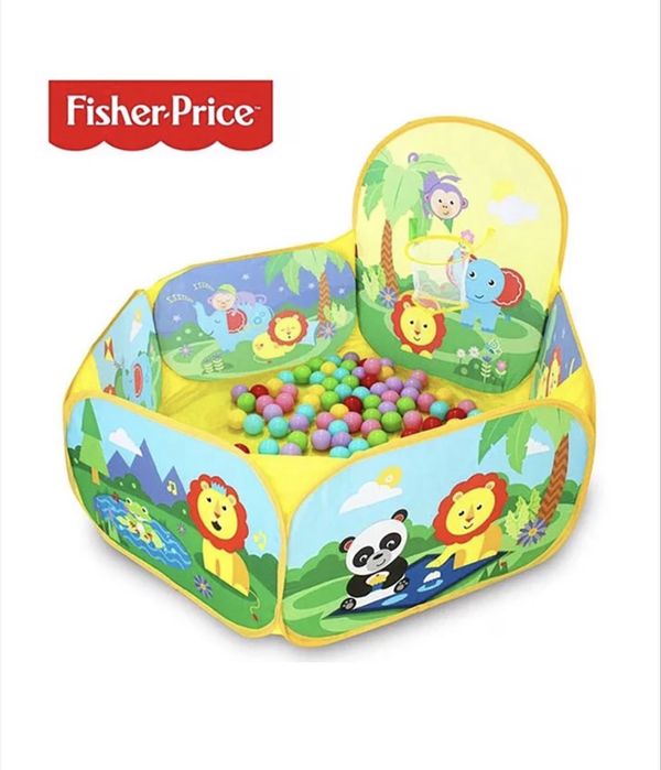 Детска кошара с топки Fisher Price, 120x38x60см, 25 топки