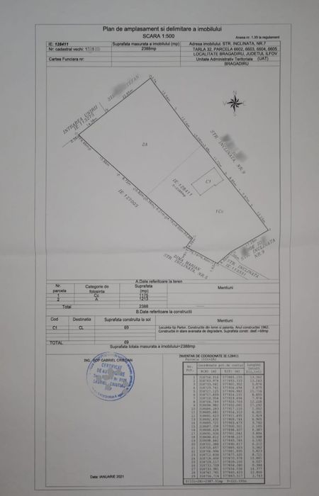 Noul Parc*Băniei, Teren intravilan,ACCES 3drumuri asfaltate, utilități