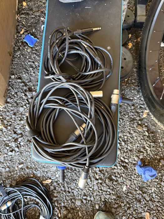 2 Cabluri xlr 5 metri si 2 cabluri jack 3 metri