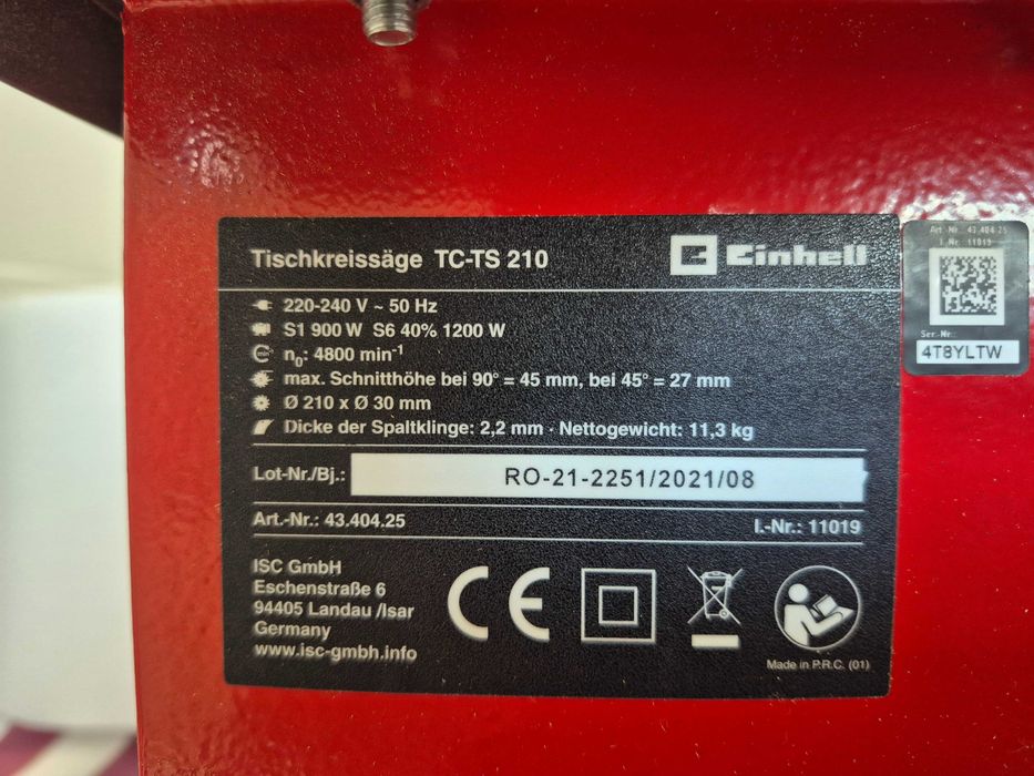 Fierastrau circular Einhell