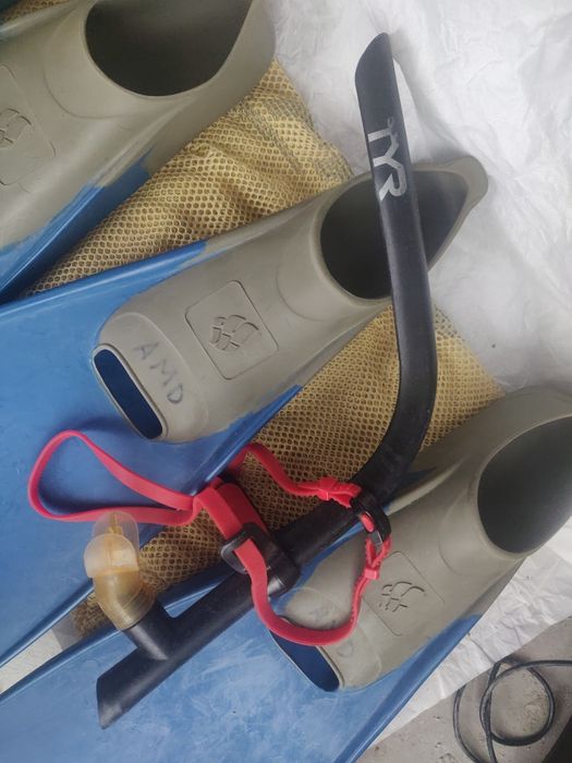 Padele inot, labe inot 44-45, tub snorkeling TYR, ham.