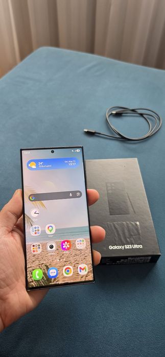 Samsung S23 Ultra 256GB, 8GB RAM, culoare Black, stare buna + huse