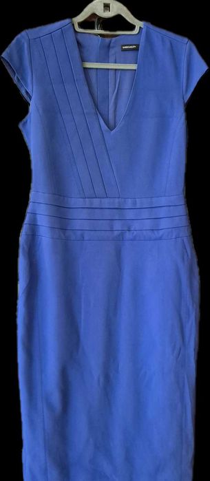 Синя рокля с кройка "молив", Karen Millen, размер М