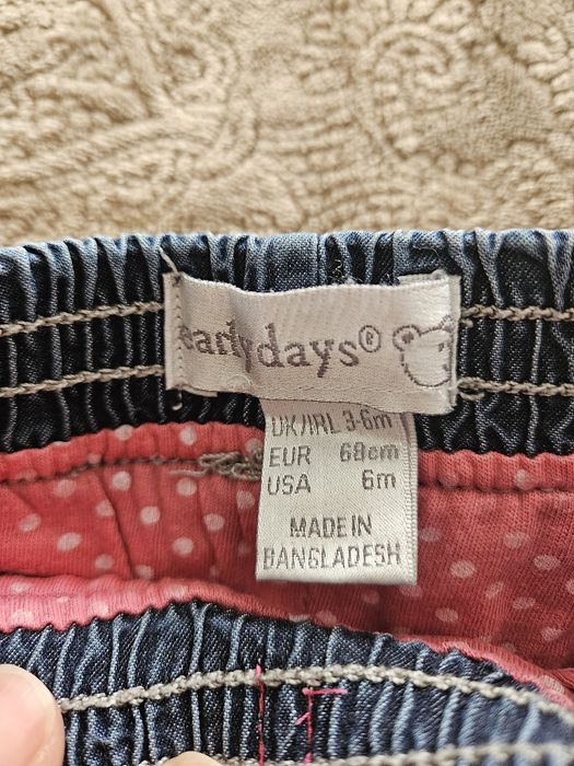 Маркови дрехи за момиченце 3-6мес 68см. Цени от 5 до 10 €.