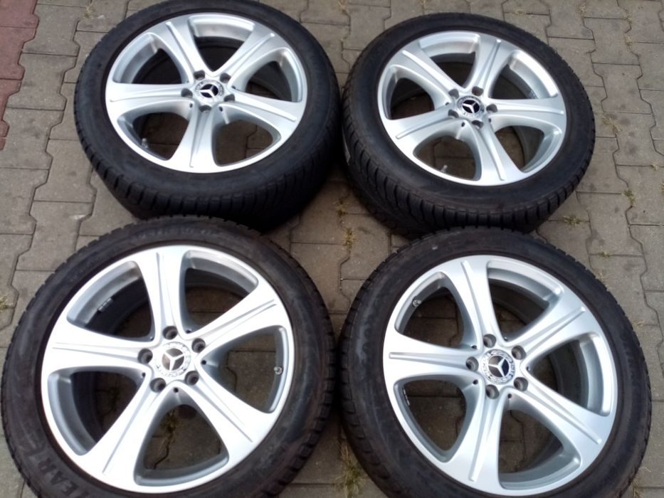 Jante originale Mercedes E class W 213, 18"cu anvelope de iarnă.