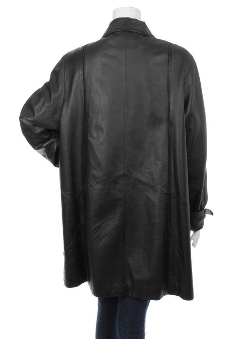 Дамска черна полушубка FABIANI,  естествена кожа