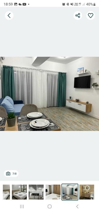 Apartament 2 camere Năvodari plaja, termen lung, familie,