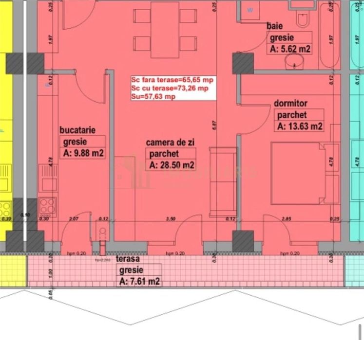COMISION 0% !!! Apartament 2 camere, bloc nou, zona Republicii -  Poli
