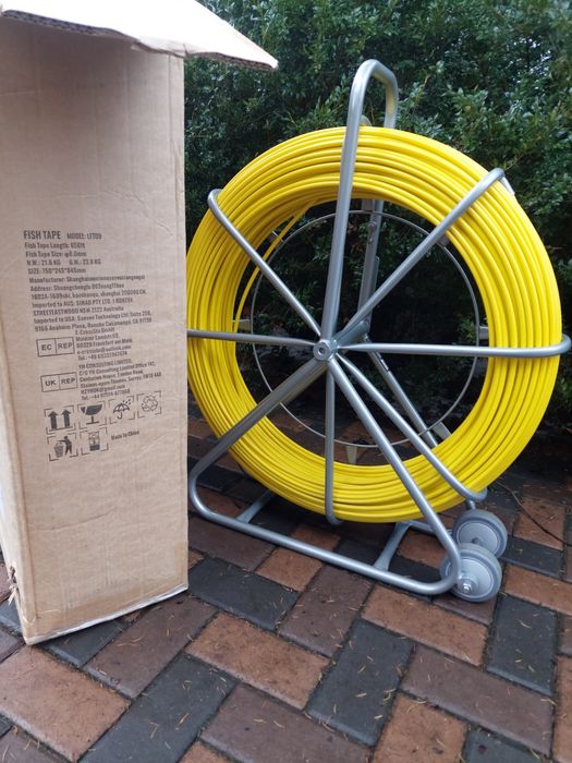 200m x 8mm Tragator cabluri  sonda tras cablu
electric fibra optica