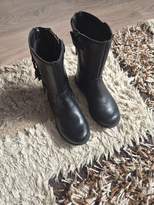 Cizme Geox fetite, din piele
