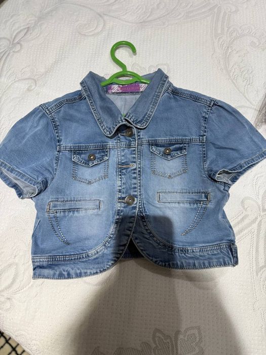 Джинсовая курточка на девочку