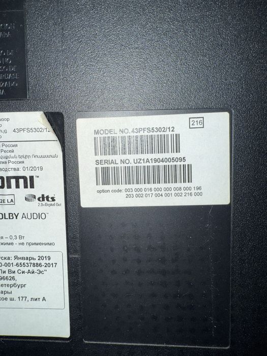 Телевизор на зап части