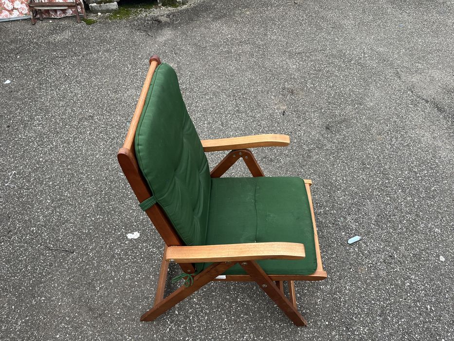 Scaun lemn pliabil tip sezlong