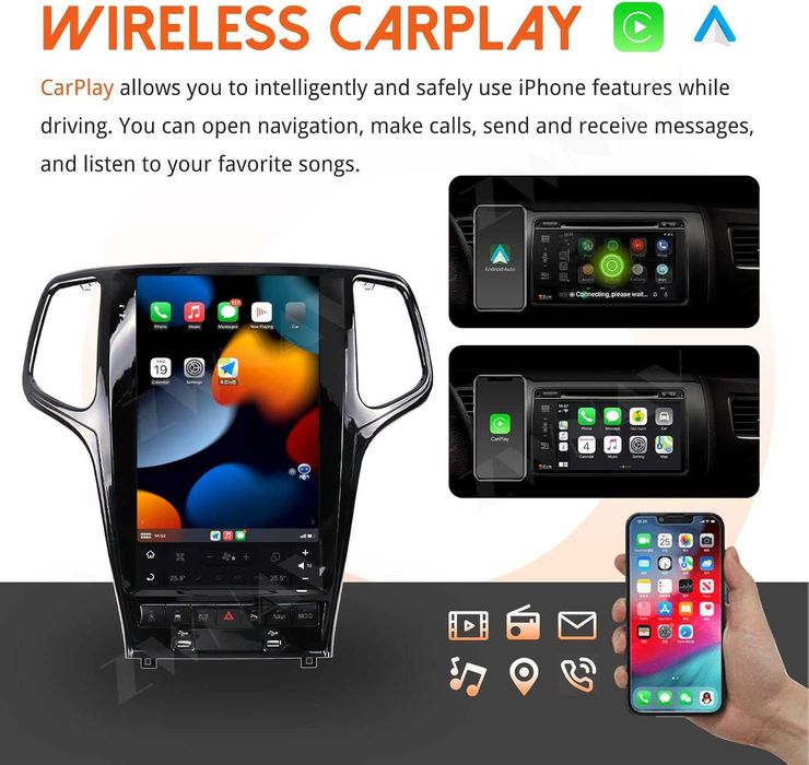 Навигация Android Jeep Grand Cherokee 2014-2021 ZWNAV 11 Tesla