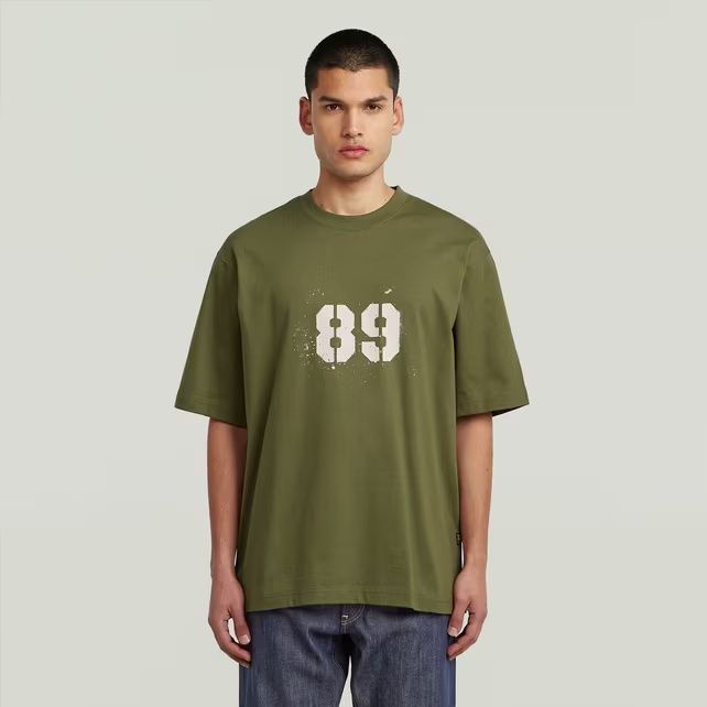Уголемена тениска G-Star Raw Sprayed L , XL нова мъжка зелена