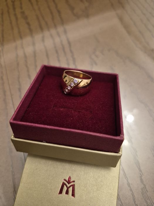 Кольцо чалма золотое