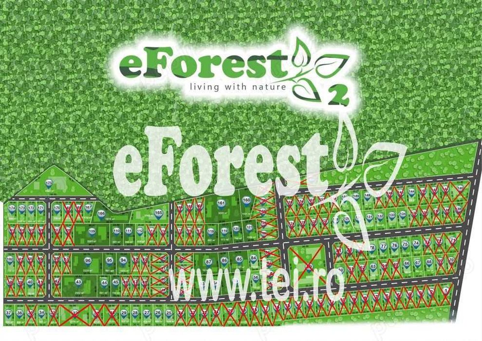 Loturi de teren în eForest, după Buftea, cu acces direct la DN1A