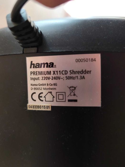 Шредер Hama X11CD – работещ, реже карти и CD/DVD